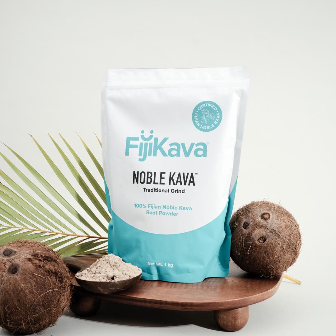 FijiKava Traditional Grind Powder - 100% Certified Noble Kava