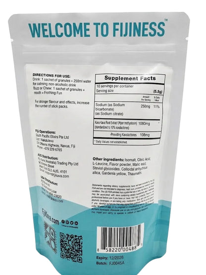 FijiKava Pina Colada Flavoured Effervescent Tablets - 100% Certified Noble Kava