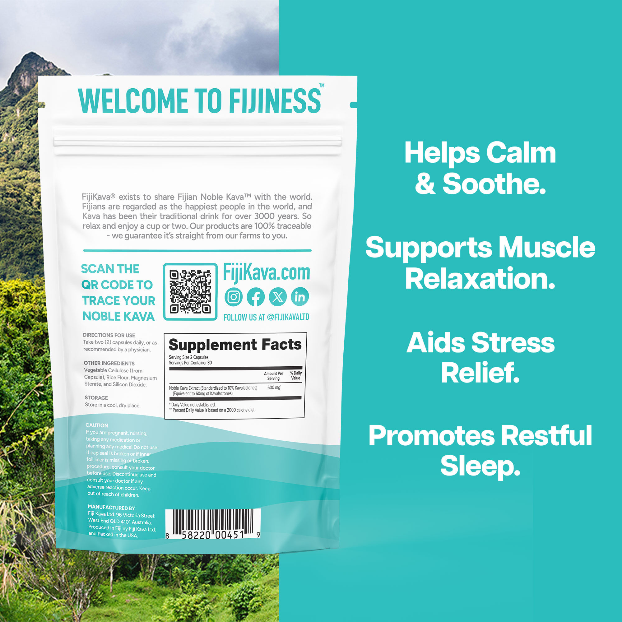 FijiKava Noble Kava Capsules FijiKava Noble Kava Capsules